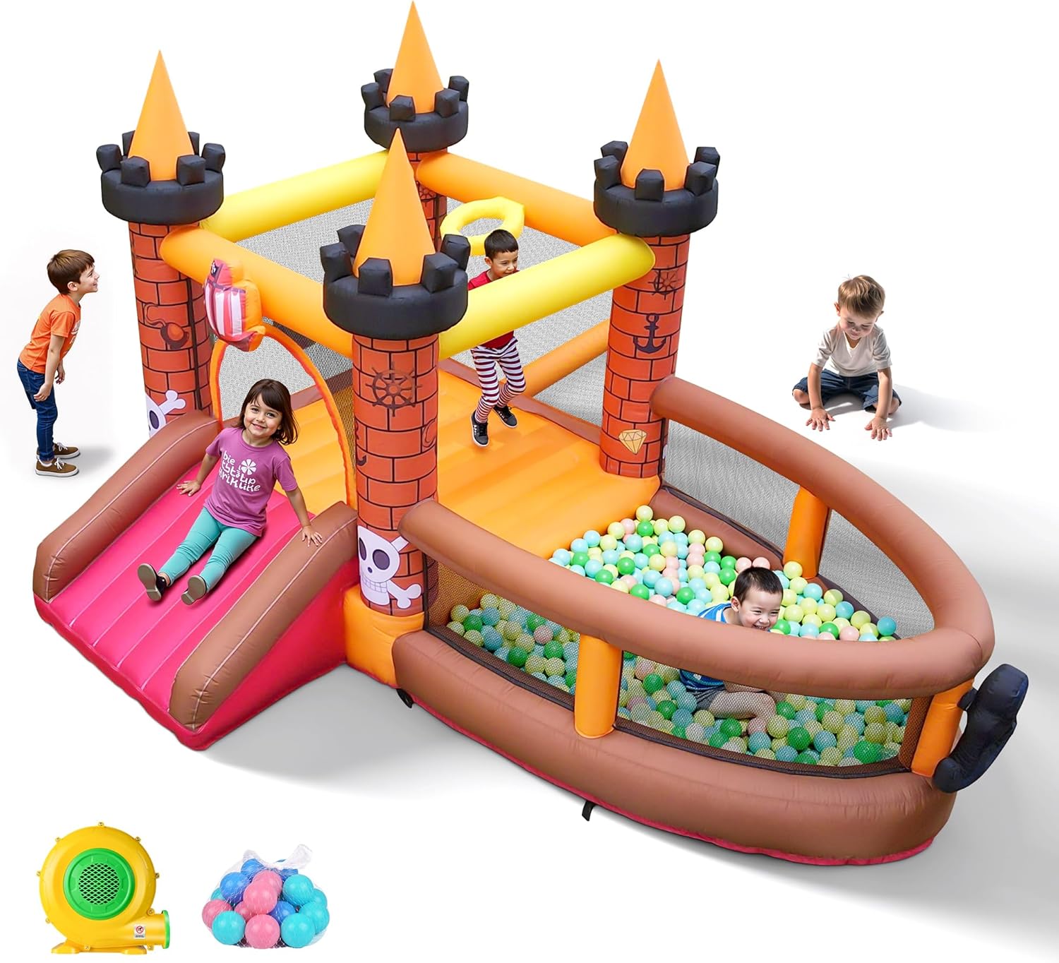 Kids Outdoor Jumping - Aufblasbares Hüpfhaus für Kinder von 3-8