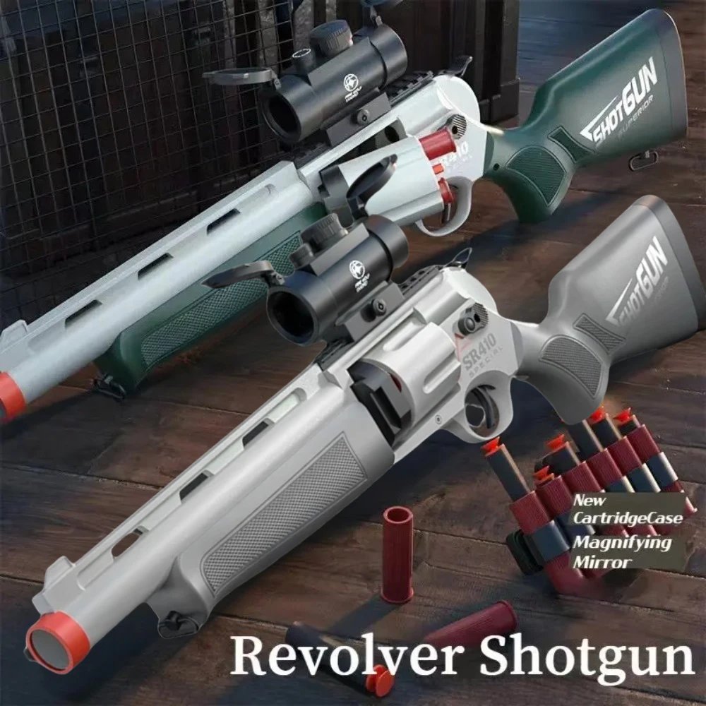 Kids Outdoor Xmas Gifts - Manuell Geladene Revolver-Spielzeugpistolen Kinder Outdoor CS