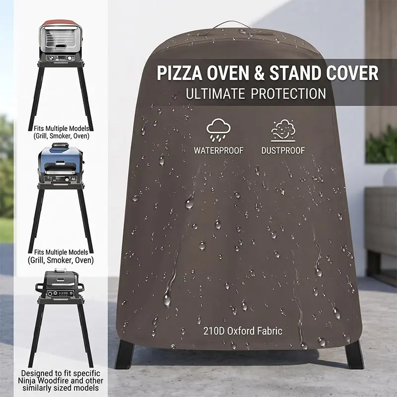 Kids Outdoor Ninja Equipment - Outdoor 210D Oxford-Gewebe Ninja Pizzaofen-Standabdeckung, Holzfeuer-Barbecue-Halterungsabdeckung,