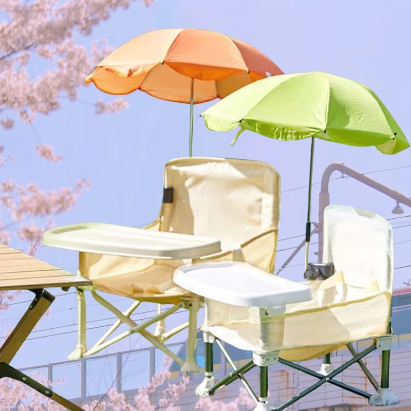 Kids Outdoor Table And Chairs - Tragbarer Kinderstuhl mit abnehmbarem Esstisch, klappbarer