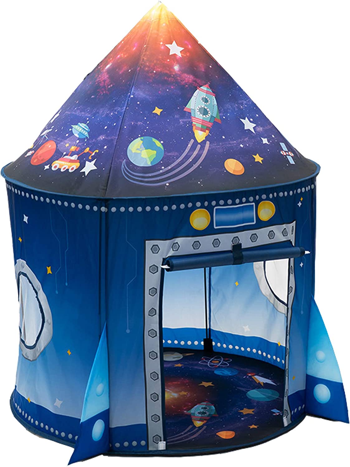 Kids Outdoor Playhouse - Raketenschiff Kinderzelt Pop-Up-Spielspielzeugzelt für Kinder Großer