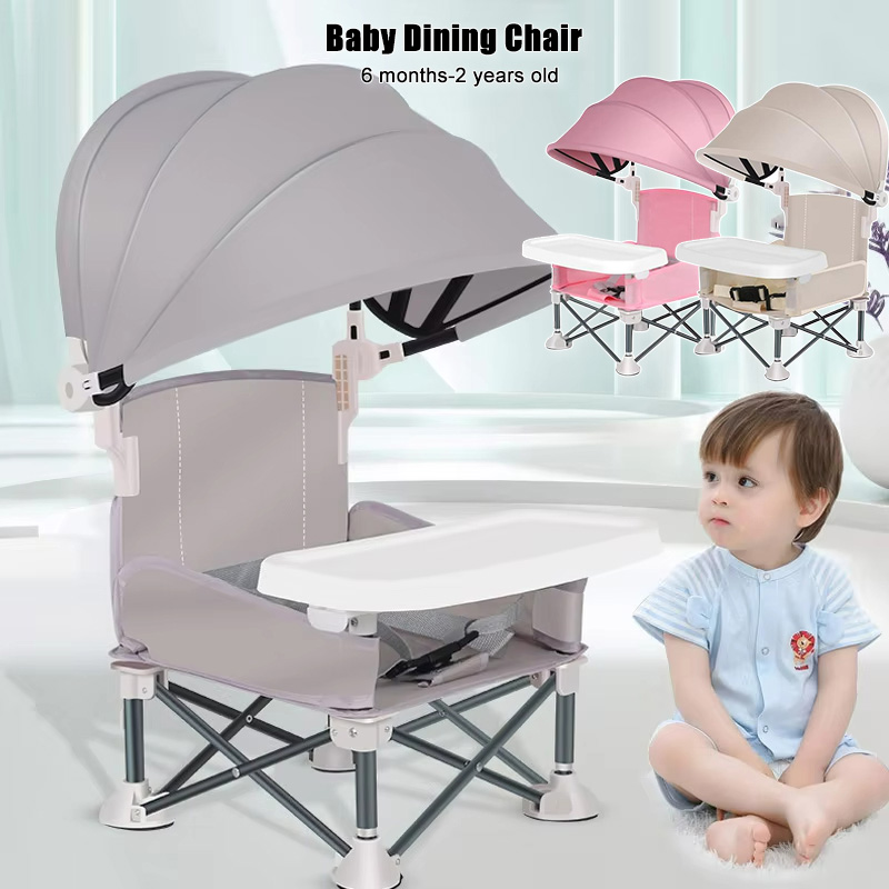 Kids Outdoor Dining Table - Baby faltbarer Esszimmerstuhl aus Aluminiumlegierung, Kinder-Esstisch,