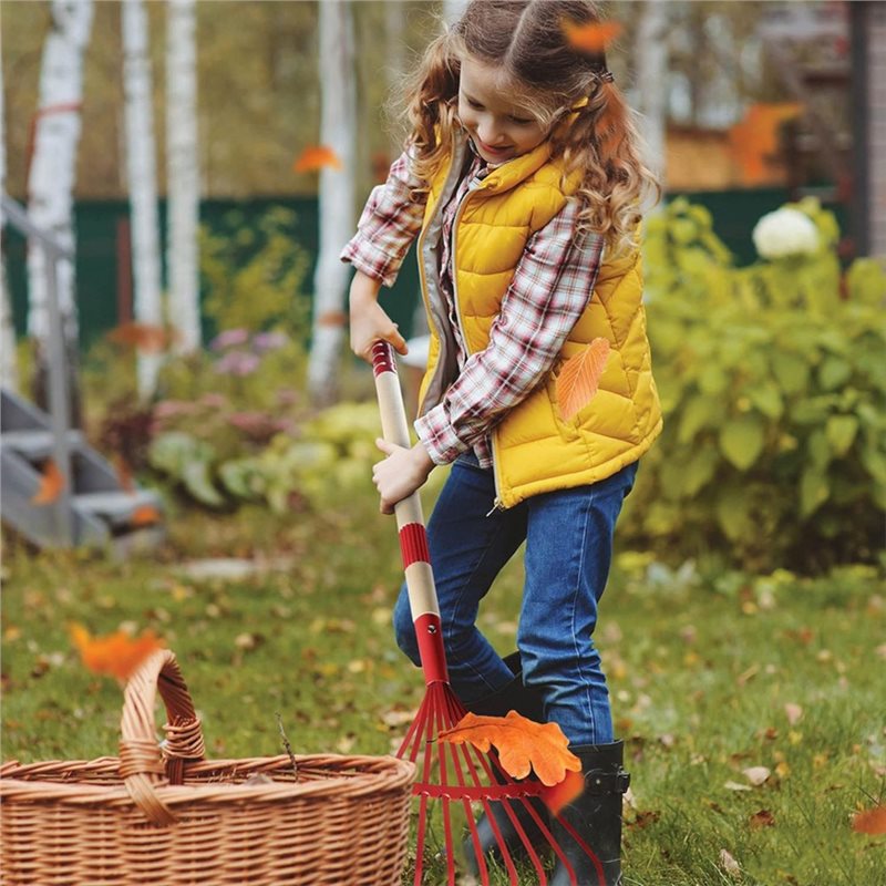 Kids Outdoor Garden Set - ABXE-Kinder-Gartengeräteset aus Holz, 4-teilig – Schaufel,