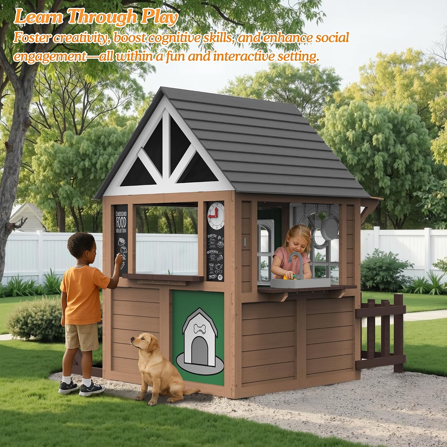 Seizeen Outdoor-Spielhaus für  – Kids Outdoor Playhouse Bewertung und Preis