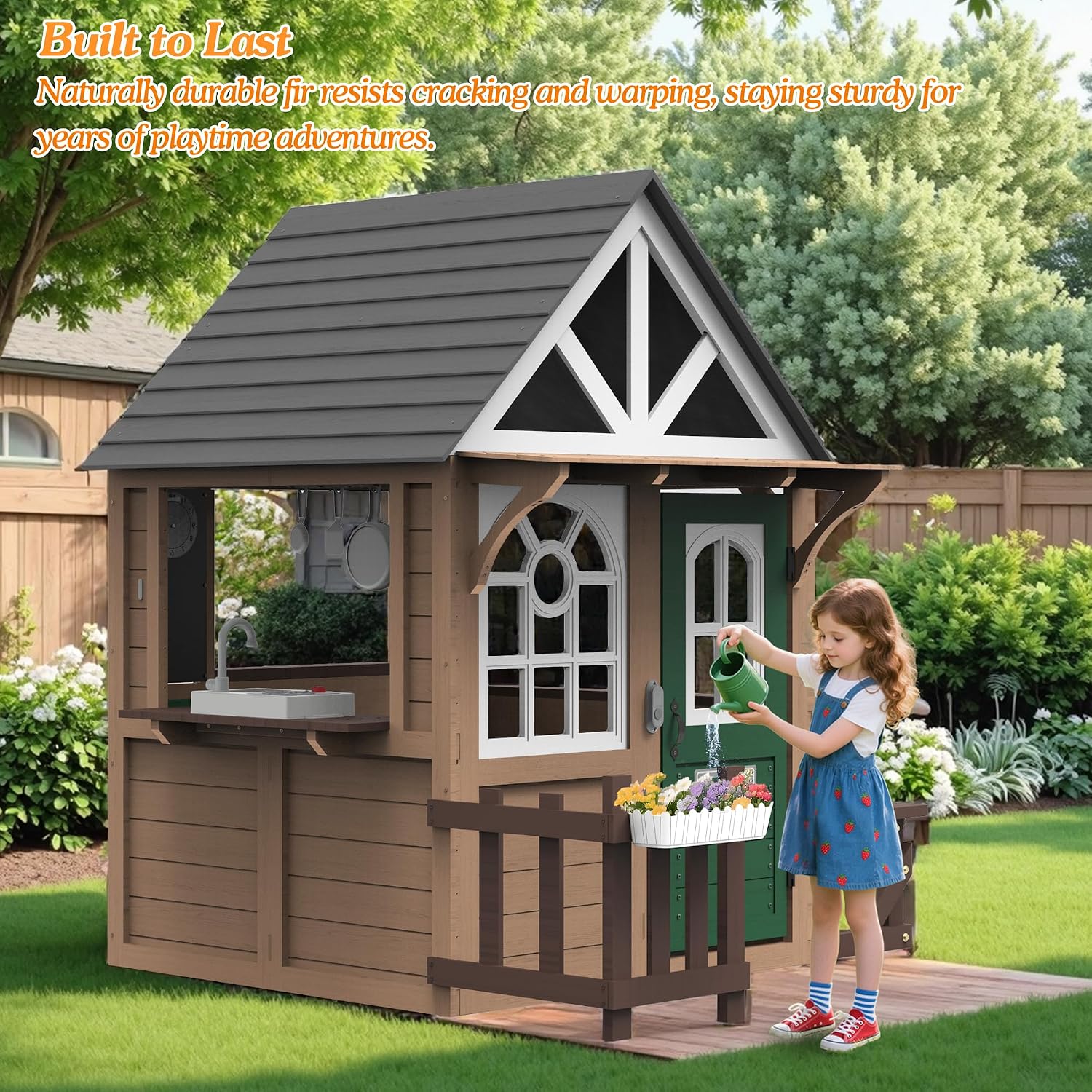 Seizeen Outdoor-Spielhaus für  – Kids Outdoor Playhouse Bewertung und Preis