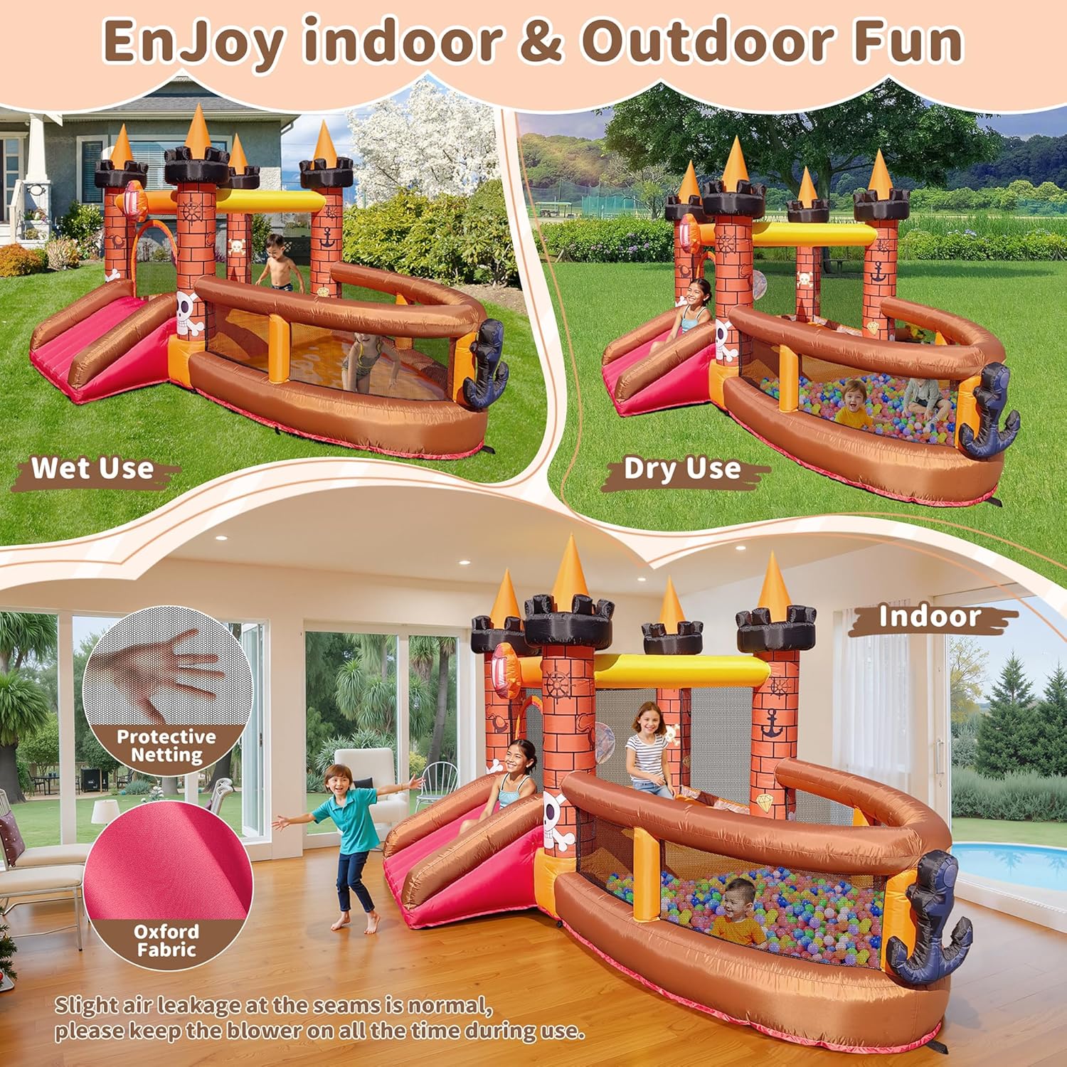 Aufblasbares Hüpfhaus für Kind – Kids Outdoor Jumping Bewertung und Preis