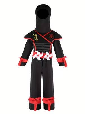 Schwarzes Ninja-Kostüm für Kin – Kids Outdoor Ninja Equipment Bewertung und Preis