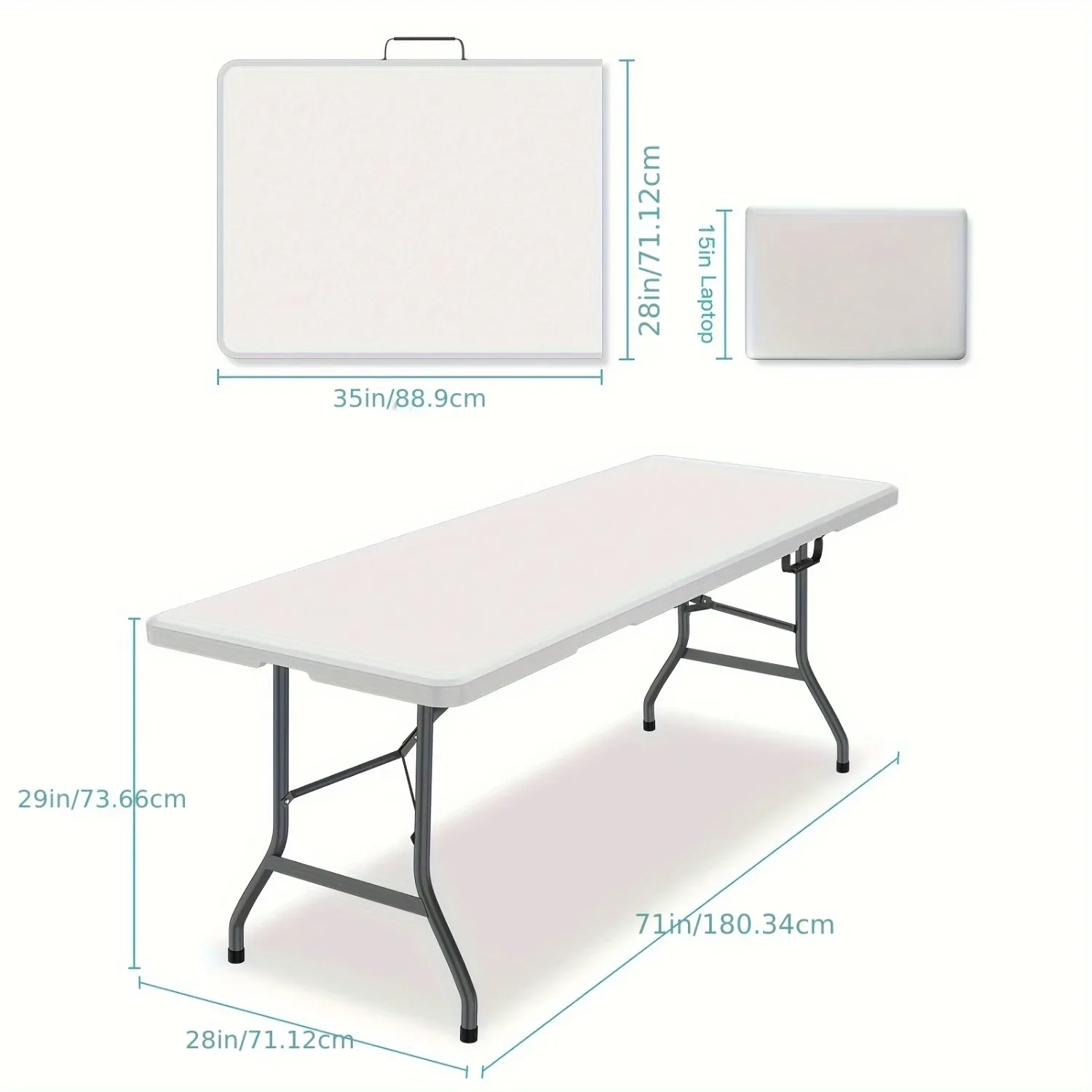 1,8 m Großer Klappbarer Plasti – Kids Outdoor Dining Table Bewertung und Preis