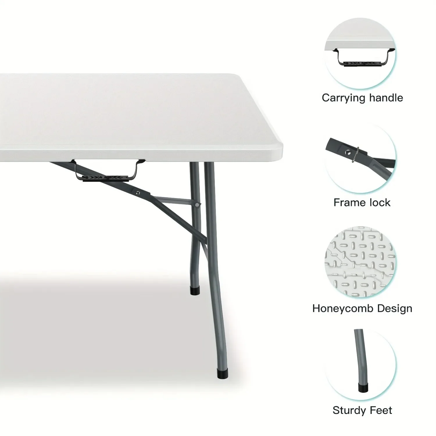 1,8 m Großer Klappbarer Plasti – Kids Outdoor Dining Table Bewertung und Preis