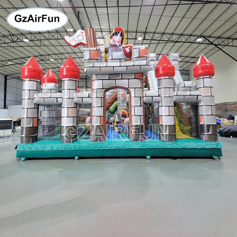 Kommerzielles PVC-Ritterburg-H – Kids Outdoor Obstacle Course Equipment Bewertung und Preis