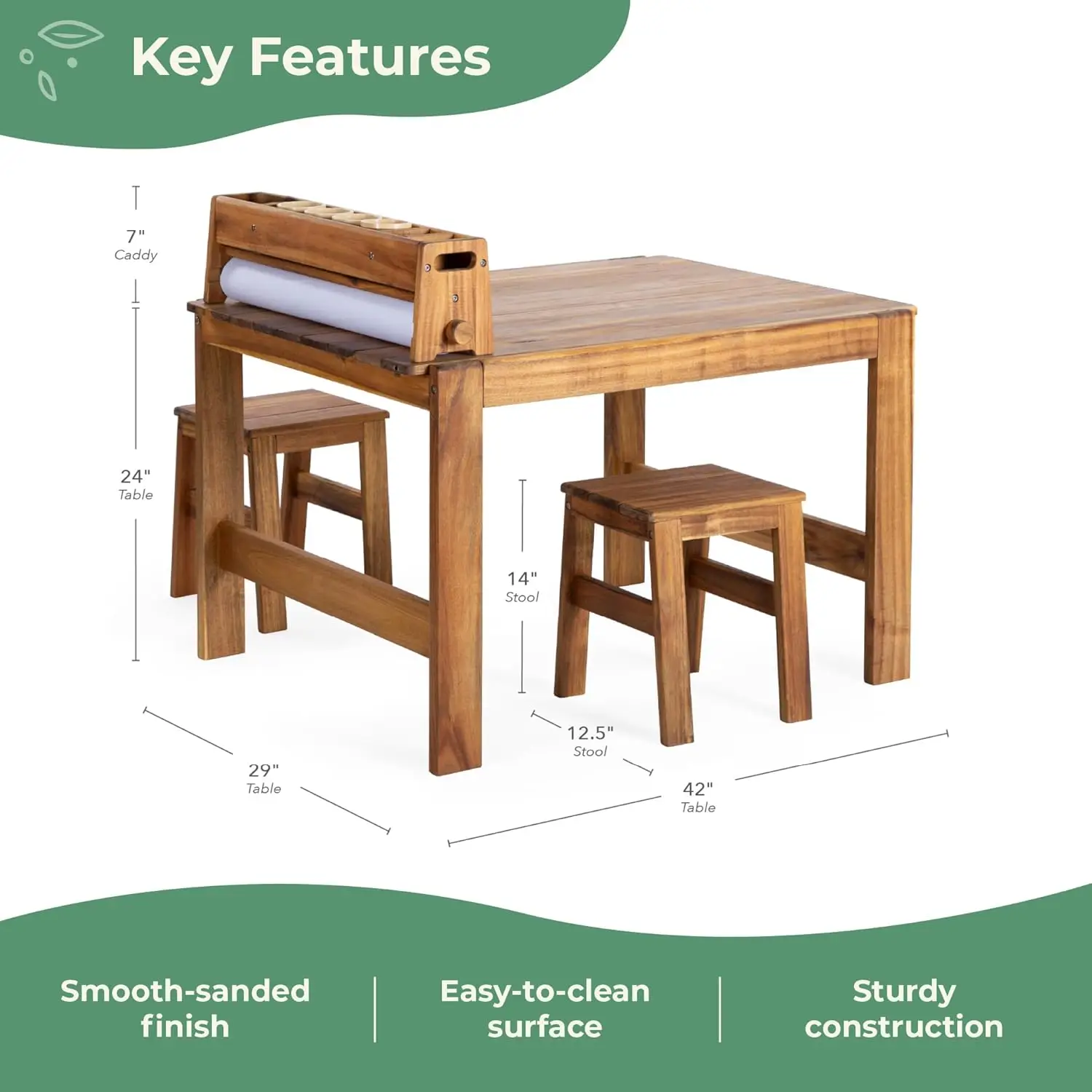 Acadia Outdoor-Kunsttisch- und – Kids Outdoor Chair And Table Bewertung und Preis