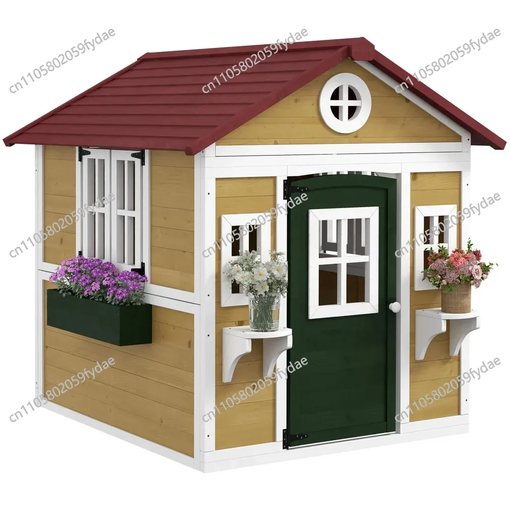 Outdoor-Kinderspielhaus, Holzs – Kids Outdoor Playhouse Bewertung und Preis