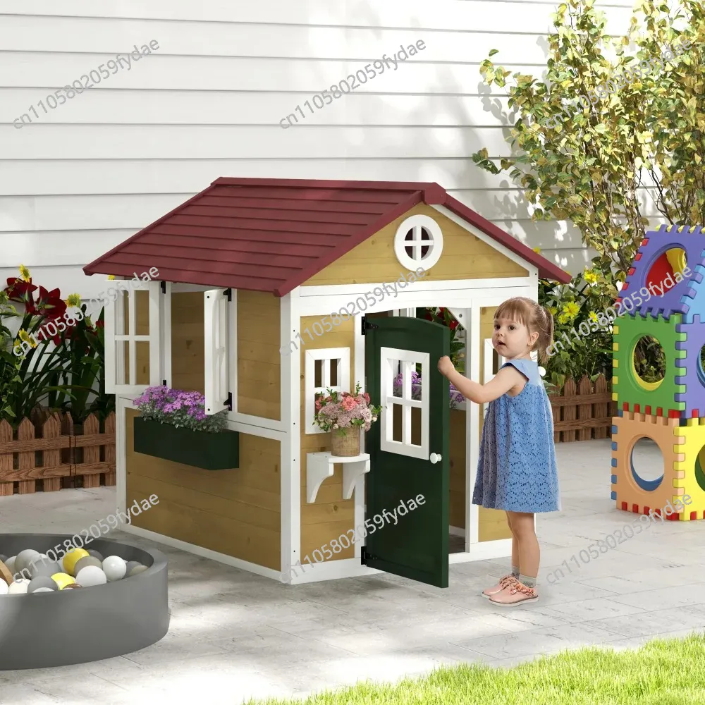 Outdoor-Kinderspielhaus, Holzs – Kids Outdoor Playhouse Bewertung und Preis