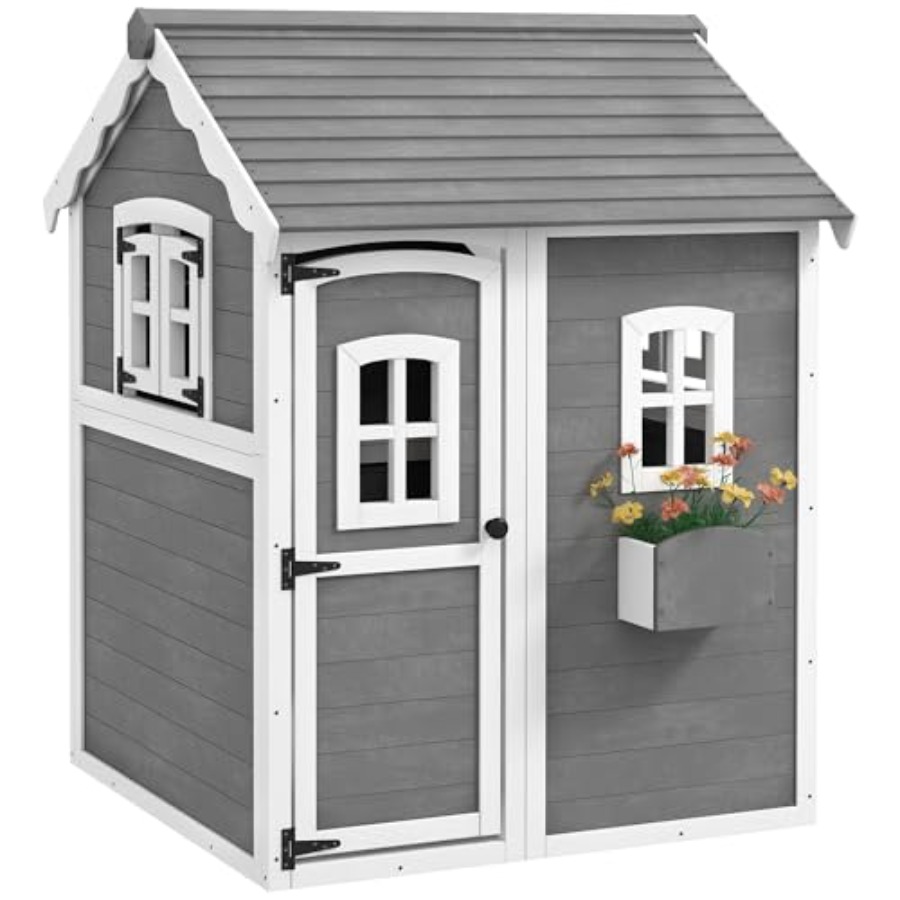 Outdoor-Holzspielhaus für Kind – Kids Outdoor Playhouse Bewertung und Preis