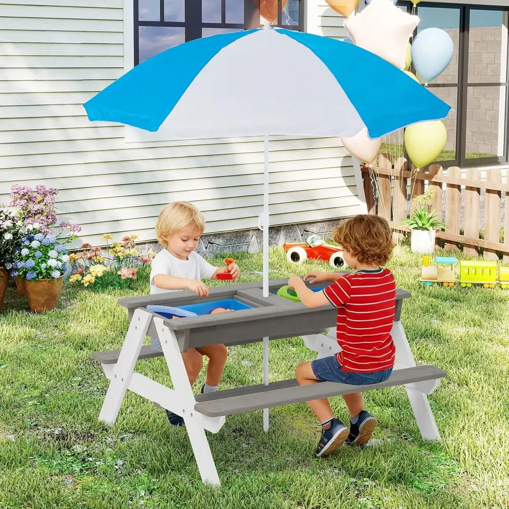 Konvertierbarer 3-in-1 Holz-Pi – Kids Outdoor Table Bewertung und Preis