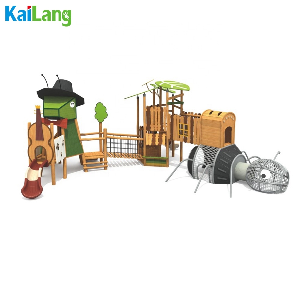 Maßgefertigte Holz-Schaukelbrü – Outdoor Children'S Park Bewertung und Preis