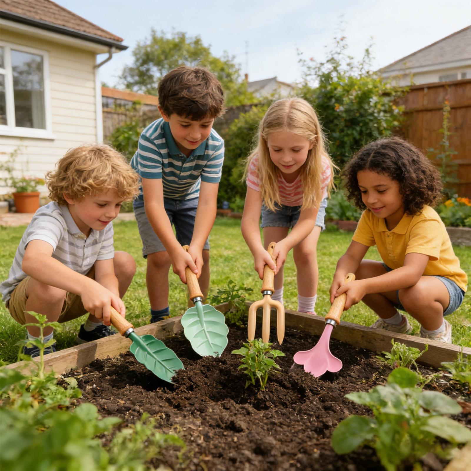 Gartenset für Kinder, 4-teilig – Kids Outdoor Garden Set Bewertung und Preis