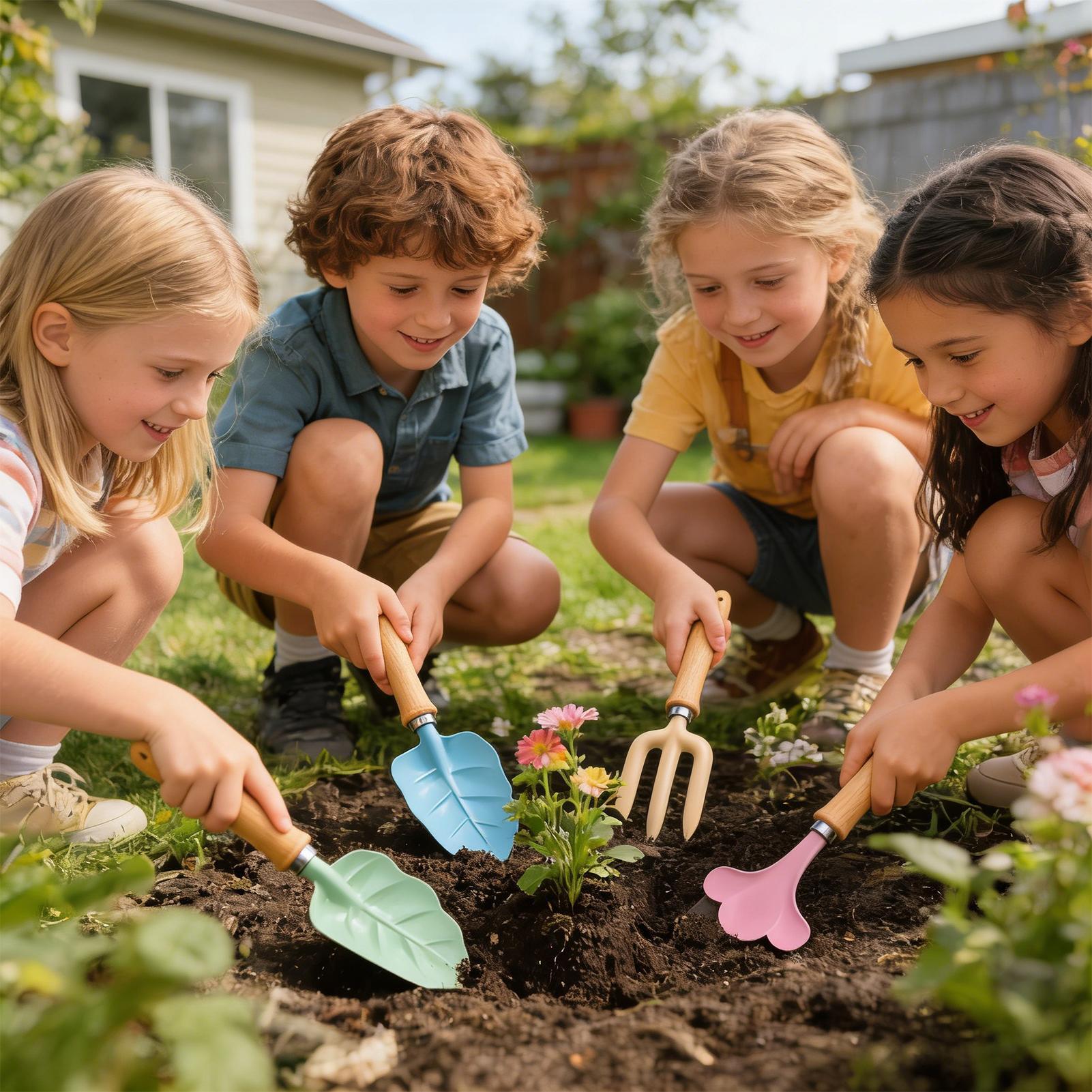 Gartenset für Kinder, 4-teilig – Kids Outdoor Garden Set Bewertung und Preis