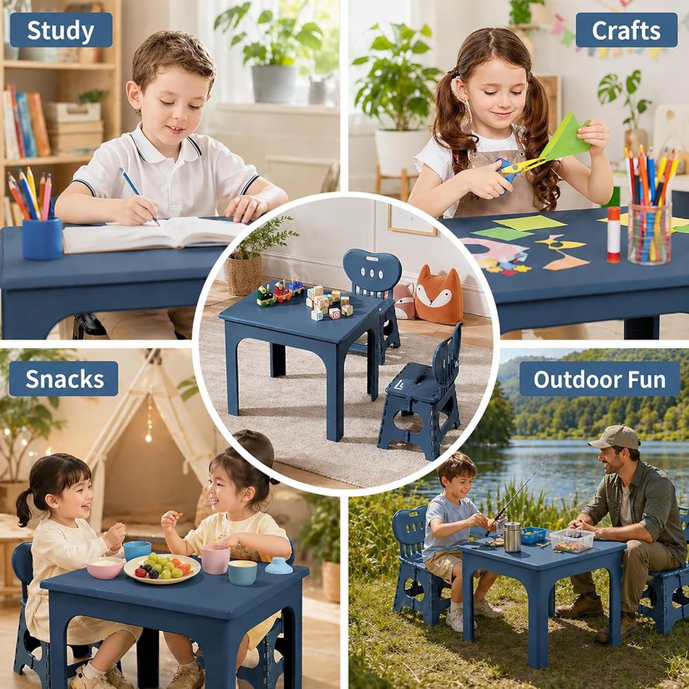 Klappbares Tisch- und Stuhl-Se – Kids Outdoor Chair And Table Bewertung und Preis