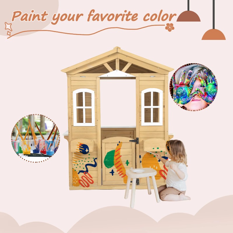 Modernes Klassisches Massivhol – Kids Outdoor Playhouse Bewertung und Preis
