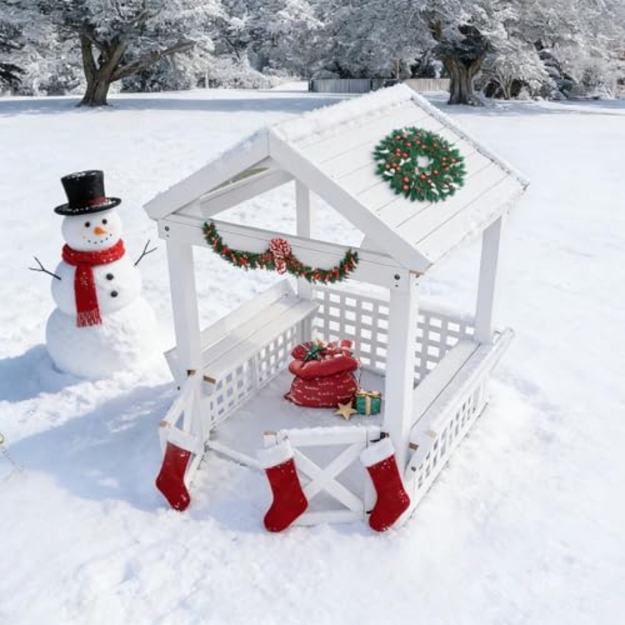 Outdoor-Holzspielhaus für Kind – Kids Outdoor Playhouse Bewertung und Preis