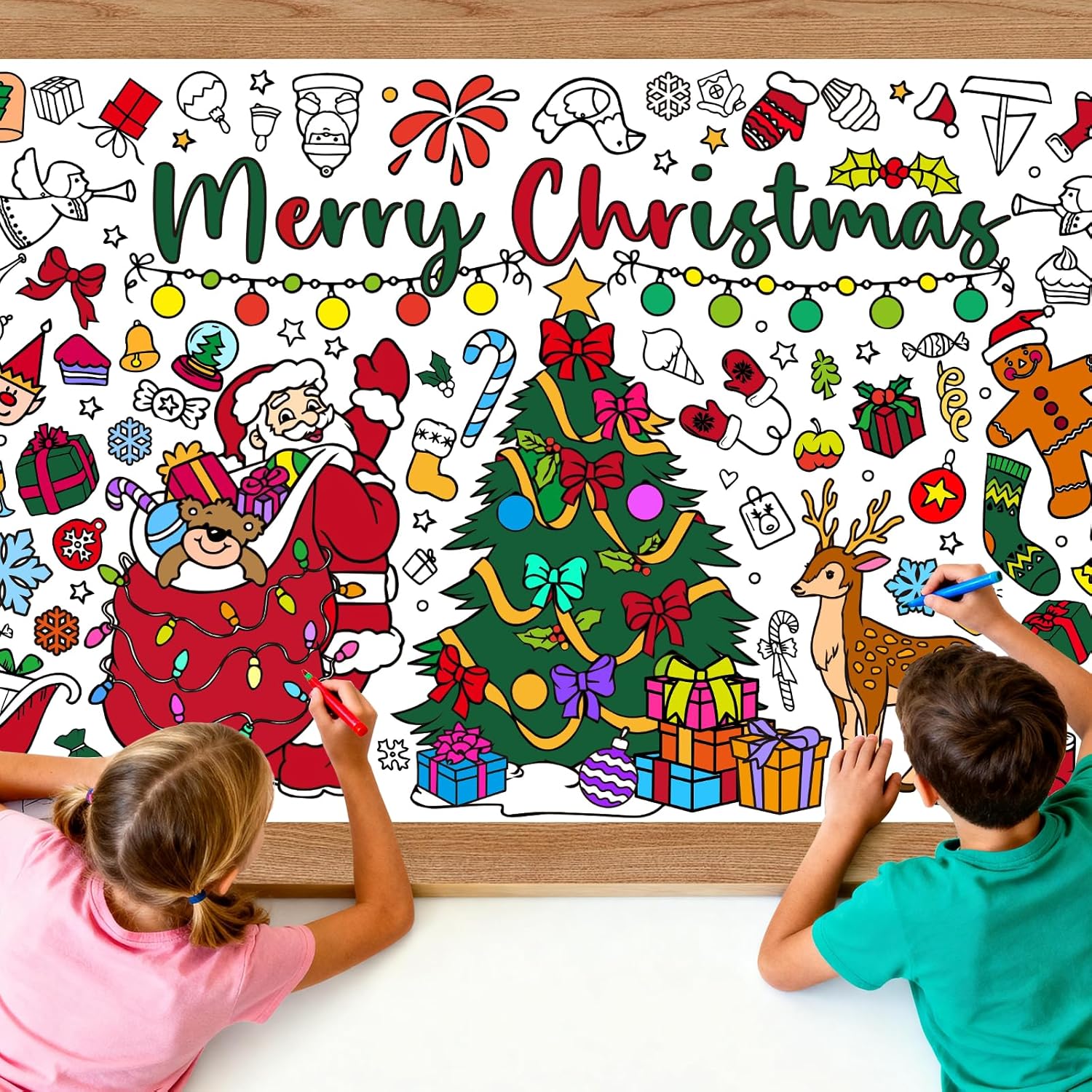 Weihnachtsriesen-Malposter, Ti – Kids Outdoor Xmas Gifts Bewertung und Preis