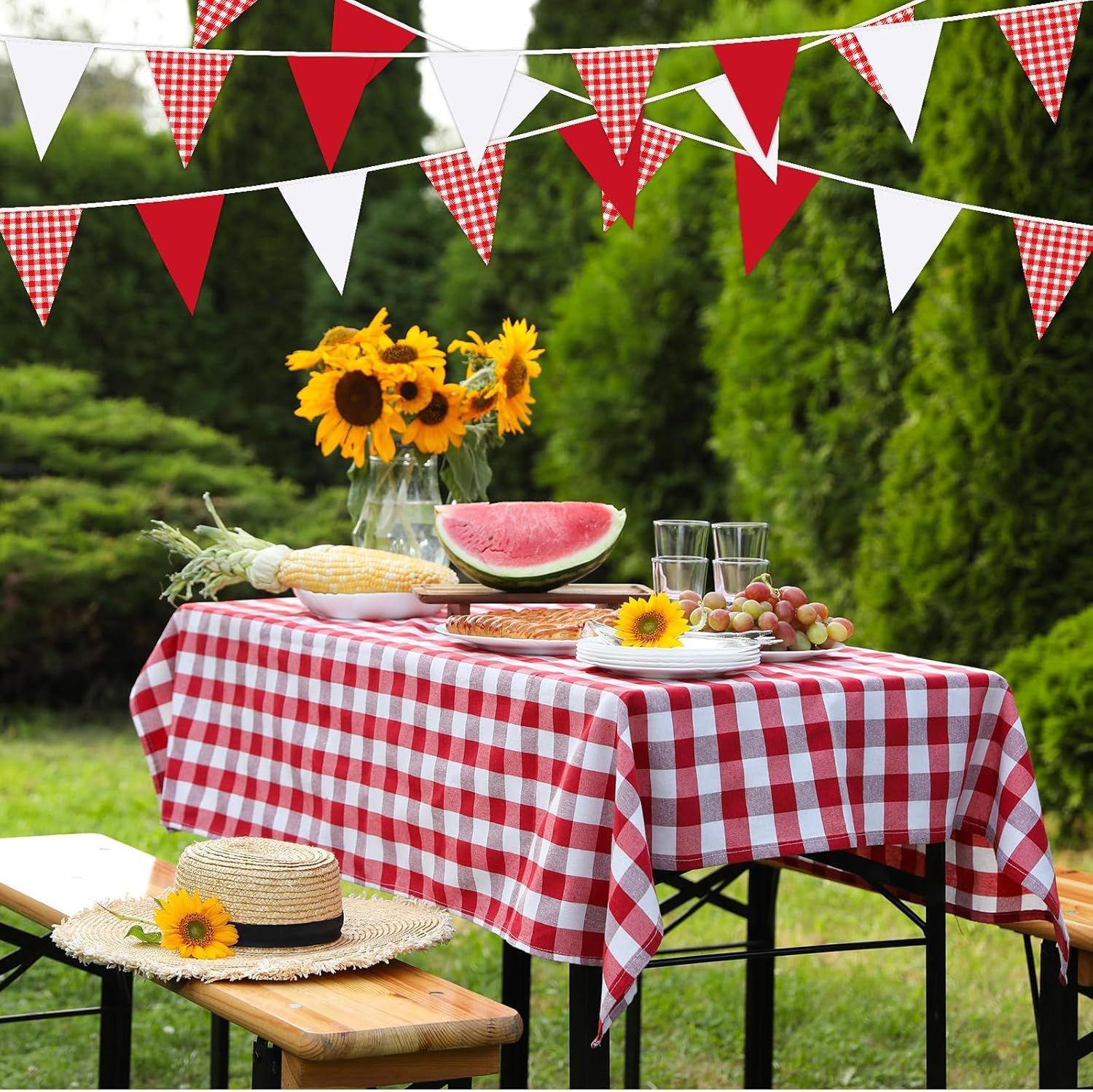 Rot-weiße Banner-Dreiecksflagg – Kids Outdoor Garden Set Bewertung und Preis